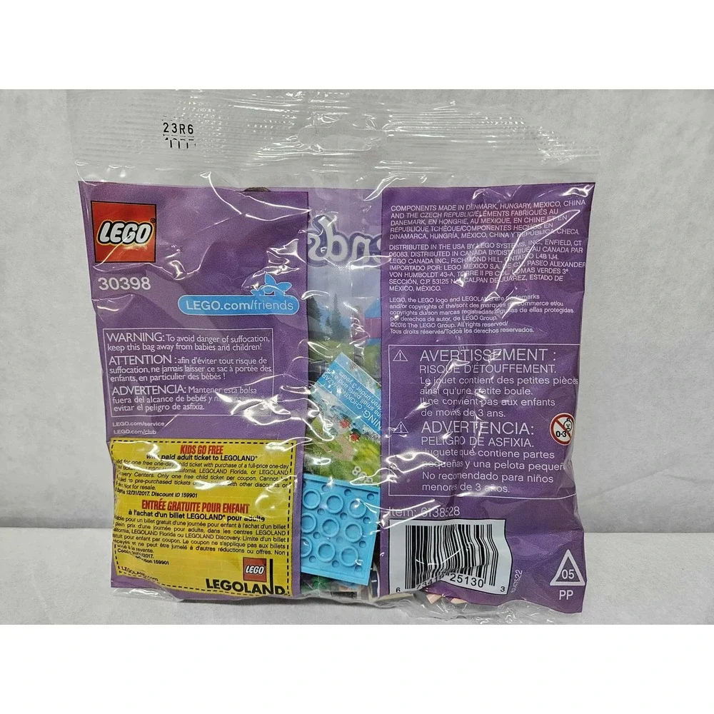 LEGO Friends 30398 Waterfall Play Set 37 Pieces Ages 5 Hiking Stocking‎ Stuffer
